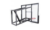 Баскетбольный щит DFC со съёмным регулятором высоты, поликарбонат 2,5 мм, 120 х 80 см